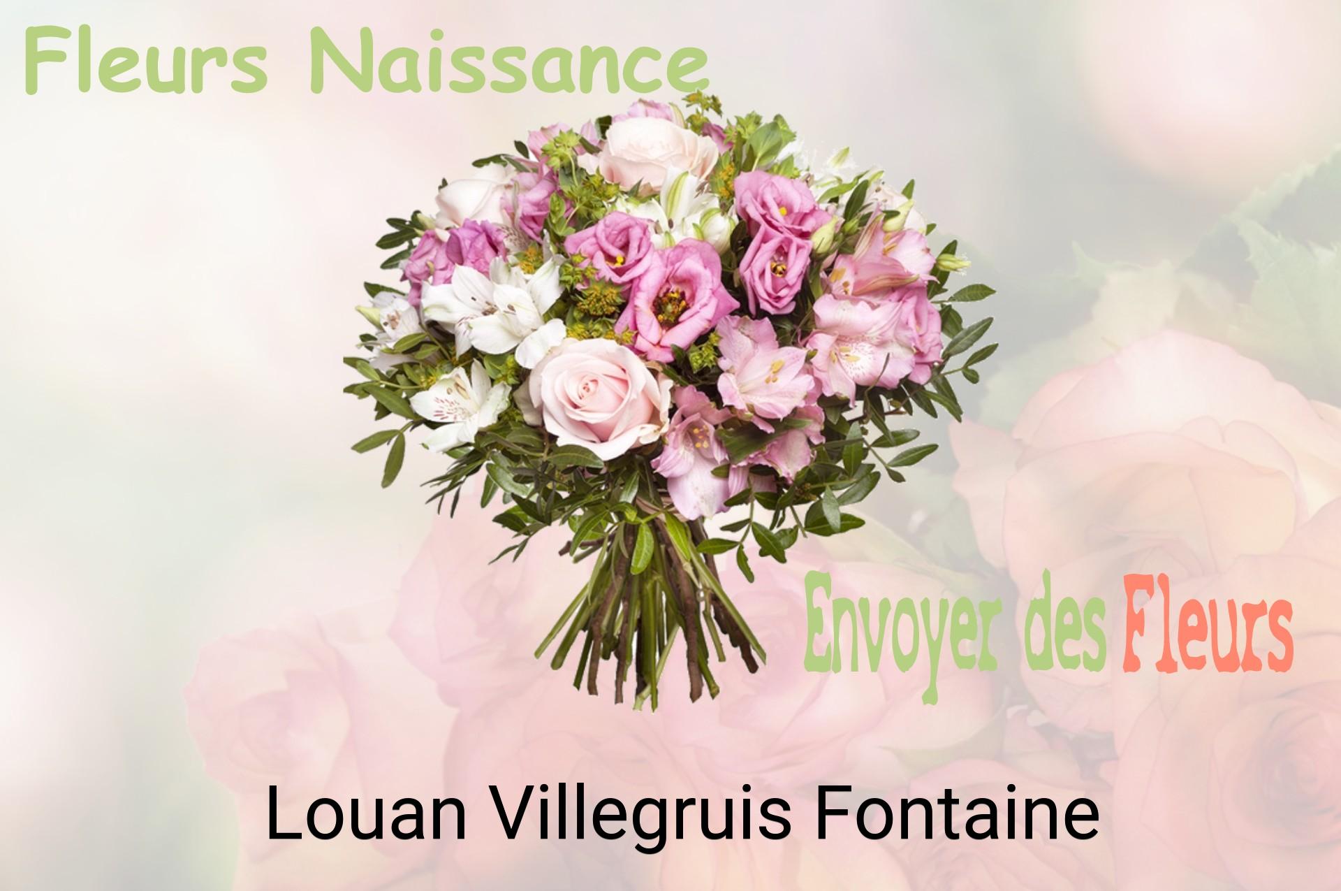 Bouquet de fleurs de naissance livré à Louan-Villegruis-Fontaine