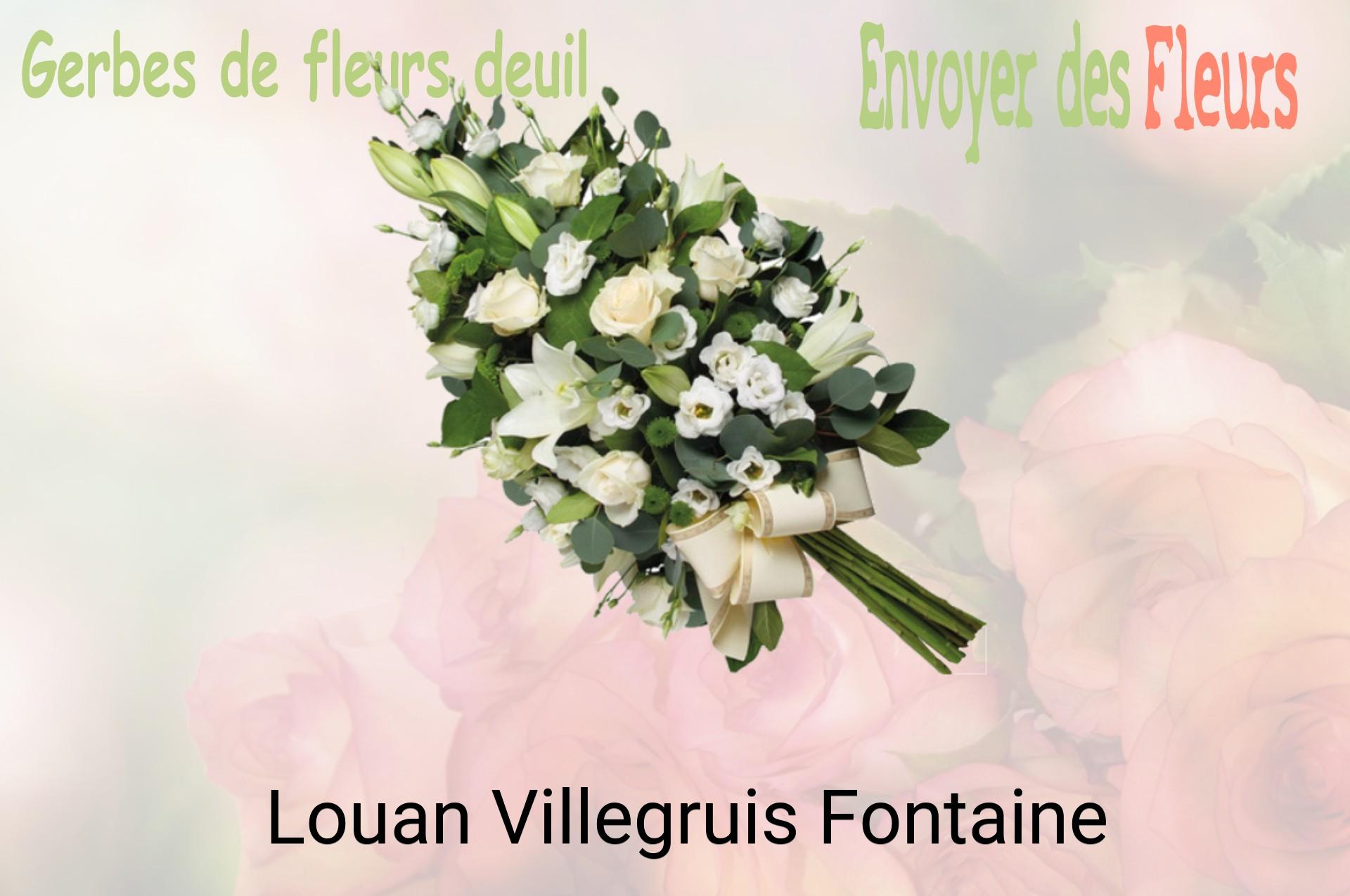 Gerbe de fleurs de deuil livrée à Louan-Villegruis-Fontaine